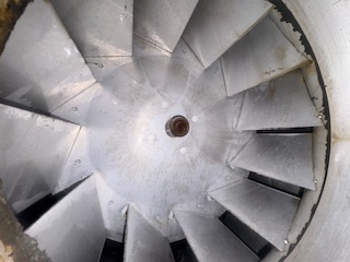 Tulsa rooftop exhaust fan after cleaning